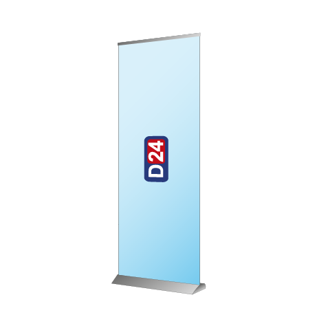 Roll-Up Deluxe | B 85 cm x H 153 - 200 cm | einseitig bedruckt